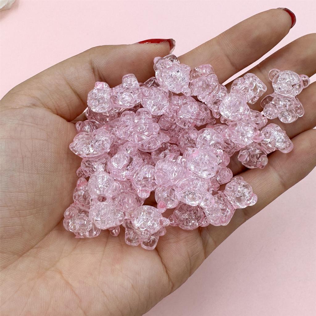 Подвески Ювелирные изделия Изготовление акрила DIY Материал Браслет Ожерелье Аксессуары 35 шт./компл. Имитация Стеклянных Взрывов Мультяшный Медведь Бусины Россыпью