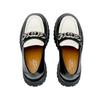 Женские лоферы 'Interlocking G - Black Off White' 756401 DS8J0 1072