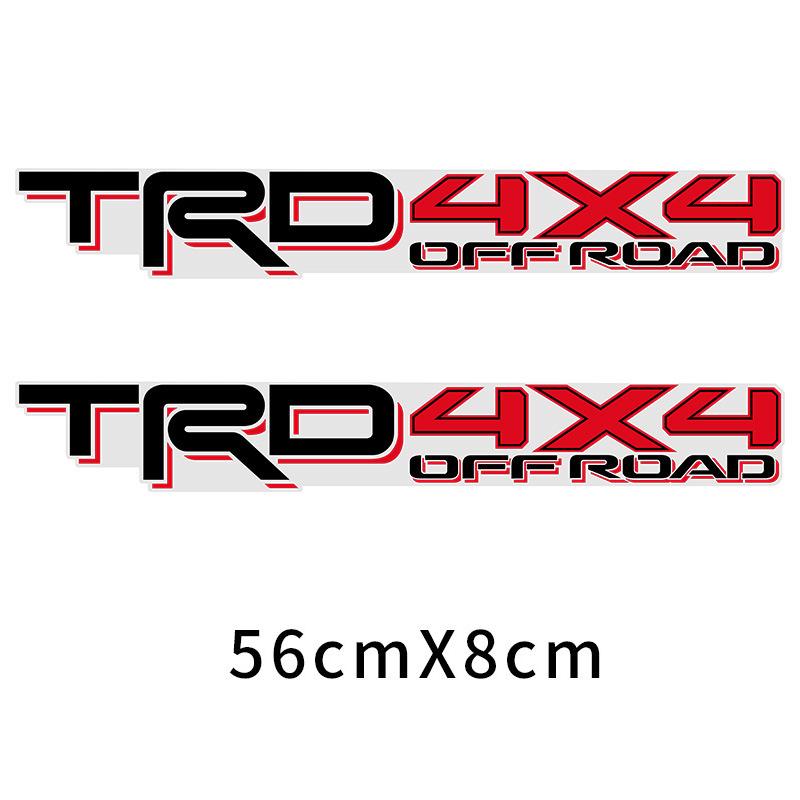 Pickup Truck Sticker TRD4x4 Off-Road Sticker for Toyota Tacoma Tantu Body Modification Sticker 2-piece Set SX1