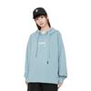 Li Ning X Pleasures Collaboration Letter Embroidery Casual Loose Hoodie Long Sleeve Sweatshirt Women Hoodies Forget-Me-Not-Blue AWDTC04-2