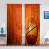 Баскетбольная спортивная тема, прозрачная вуаль, занавеска для мальчиков-подростков, мужская спальня, украшение для гостиной, современный шифоновый тюль, оконная занавеска