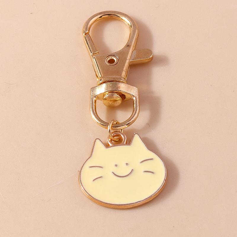 Cute Enamel Puppy Dog Cat Paw Keychain Footprint Keyring Pendants for Car Key Holder Handbag Decor DIY Pet  Jewelry  Gifts