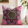 Декоративная наволочка в стиле мандала Летняя льняная наволочка Наволочка из органической ткани Двусторонняя печать Диван Домашний декор