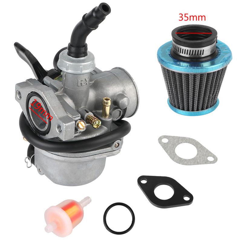 For 50cc 70cc 80cc 90cc 110cc 125cc ATV Dirt Pit Bike with 35mm Air Filter 19mm Carb PZ19 Carburetor Universal Fuel Filter