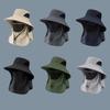Summer Sun Hats Uv Protection Outdoor Hunting Fishing Cap For Men Women Hiking Camping Visor Bucket Hat Neck Flap Fisherman Hat