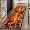3D Оптическая Иллюзия Лавовый Мост Принт Ковер Водопоглощающий Нескользящий Огненный Узор Декор Напольный Коврик для Гостиной Домашний Декор