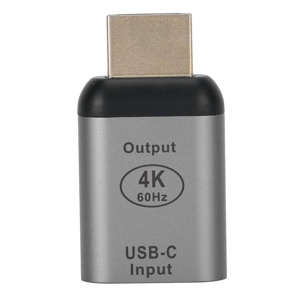 4K 60hz Type-C Female To HD Male Adapter Aluminum Alloy Shell HD Adapter Connector for OS X