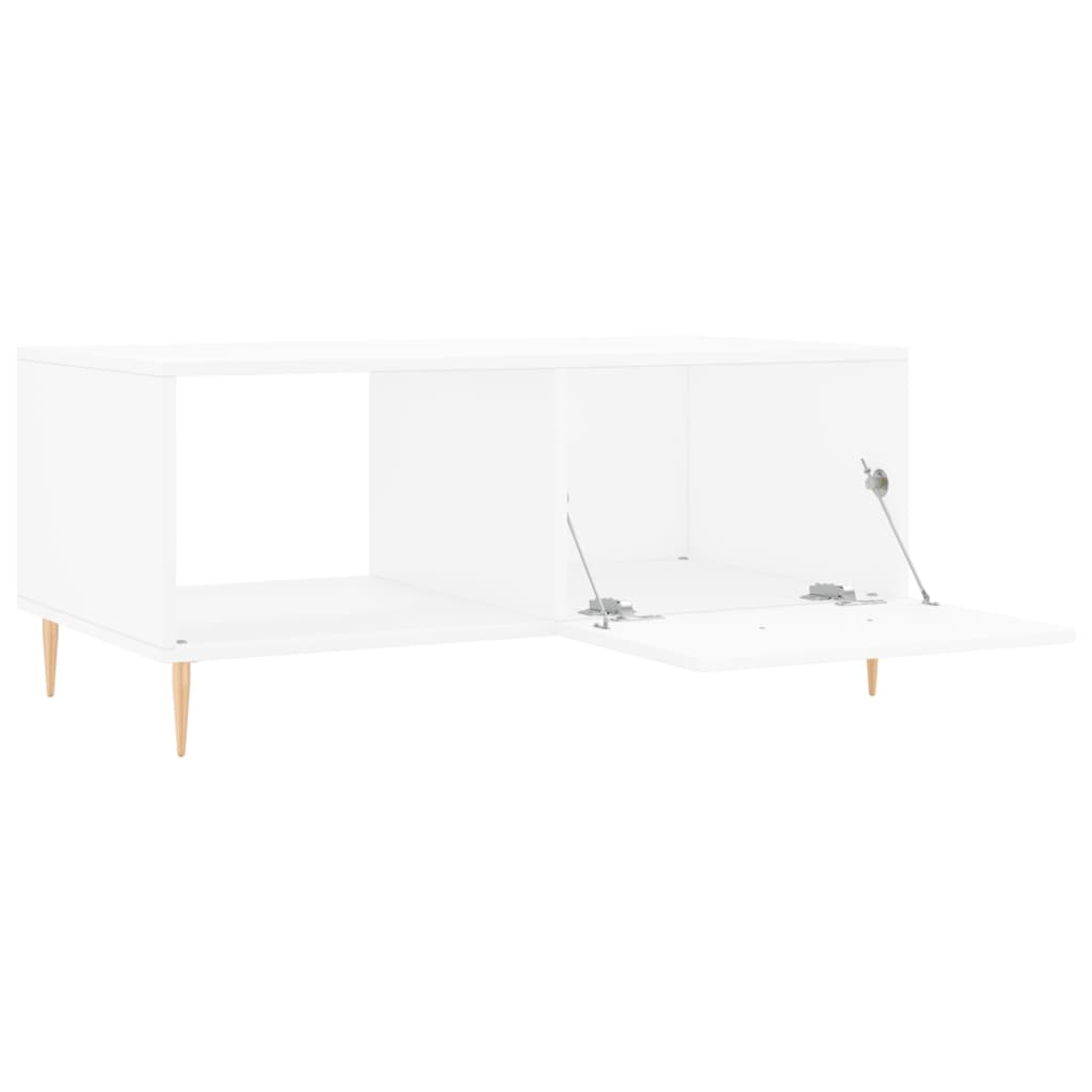  Журнальный столик, белый, 90x50x40 см, древесный материал