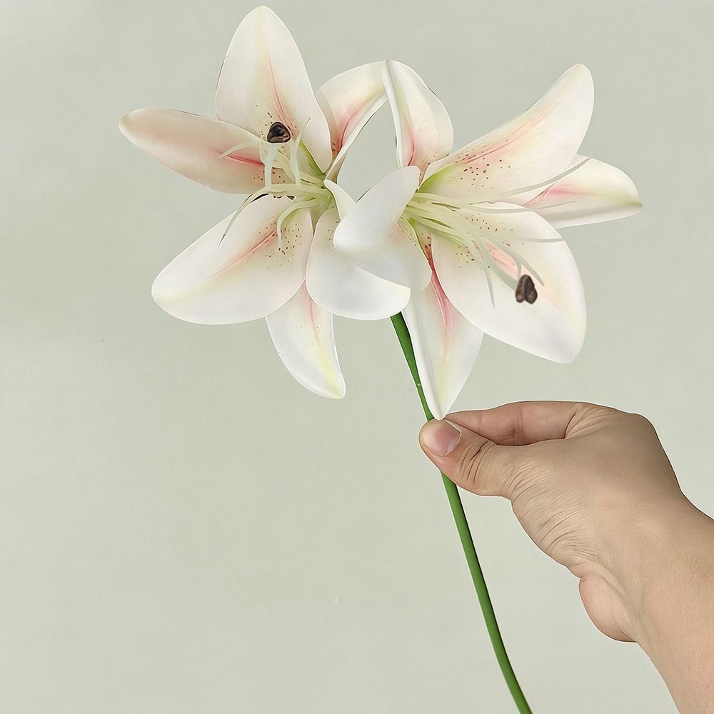 12 головок Искусственные Лилии DIY Цветок Симуляция Цветов Искусственные Цветы Домашний Декор