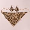 Леопардовый комплект ювелирных изделий золотого цвета, подарочные аксессуары для свадебной вечеринки, преувеличенные металлические ключицы, короткое ожерелье и серьги, женские комплекты