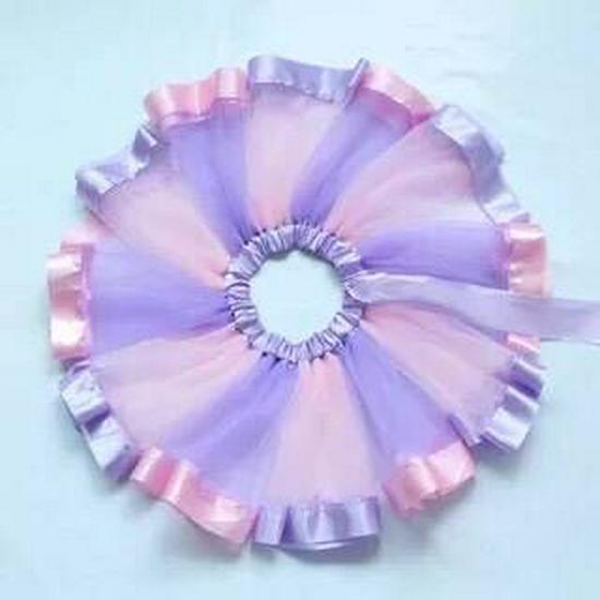 Детская пышная сетчатая юбка-пачка "Радуга" для танцевального выступления - Полудлинная юбка из марли в наличии