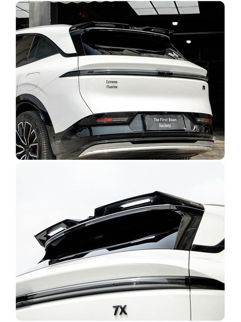 Zeekr 7X Rear Spoiler: Sporty Black MC Style Diffuser Wing