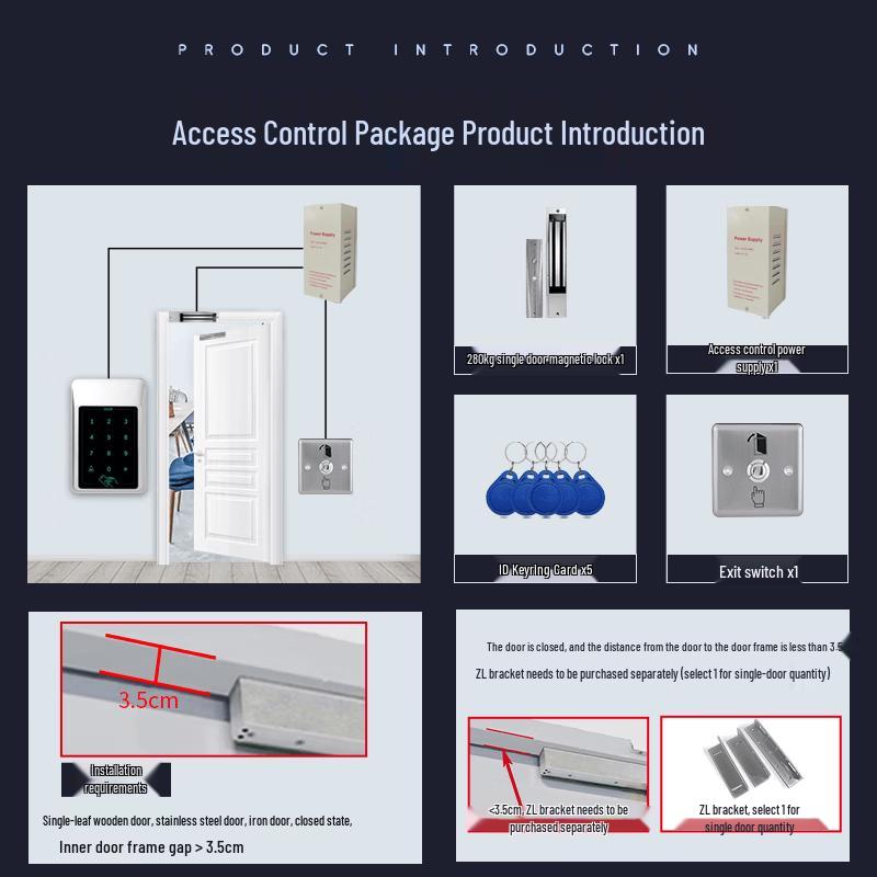 Realand Водонепроницаемая система контроля доступа RFID для улицы CN вилка (адаптер в комплекте)