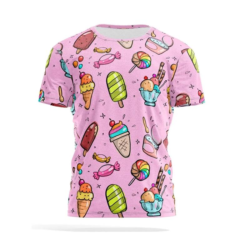Summer Fashion Funny Casual T-shirt Daily Trend Hawaiian 3D Print Short Sleeve Tees Street Harajuku New Y2kTop