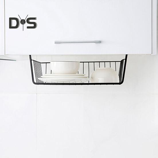 Подвесная корзина, прочная, выдерживает большую нагрузку, простая установка, органайзер для полок под шкафом, выдвижная корзина для хранения