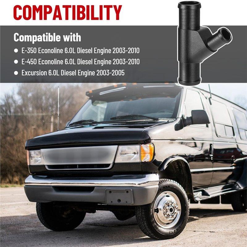 Radiator Coolant Y-Pipe For Ford F250 F350 F450 F550 2003-2007 E350 E450 2003-2010 Car Accessories