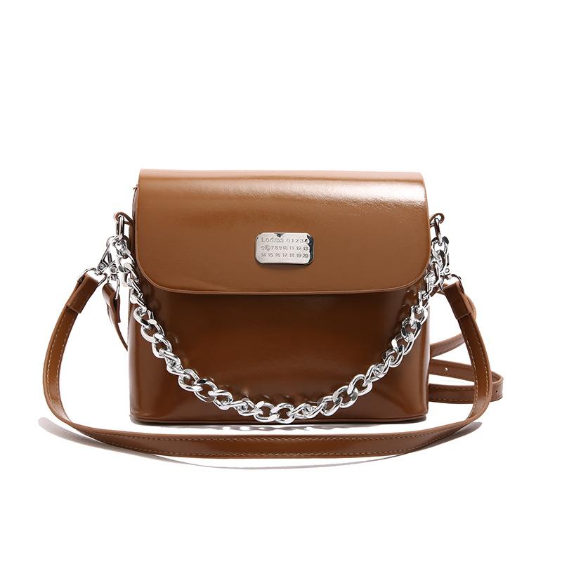 Текстурный тренд цепочка Маленькая квадратная сумка Женская сумка Новая модная универсальная повседневная дорожная сумка через плечо Сумка через плечо