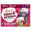 Happy Family Organics Happy Tot®, Fiber & Protein, Ages 2+, Variety, 8 Pouches, 4 Oz (113 G) Each