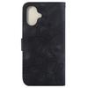 For iPhone 16 Wallet Case PU Leather Phone Cover Flower Imprinted