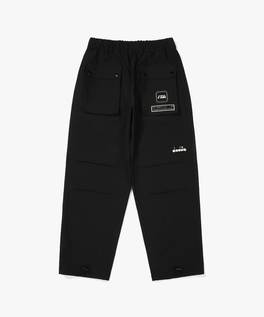 Diadora Зимний крой Свободный крой Брюки из ткани Черный