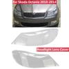 Car Front Headlight Cover For Skoda Octavia 2010-2014 Auto Headlamp Lampshade Lampcover Head Lamp Light Glass Lens Shell