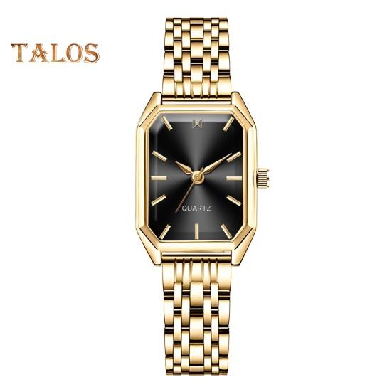 Женские наручные часы с прямоугольным циферблатом и ремешком из нержавеющей стали, деловые, формальные, кварцевые, ювелирные изделия, подарок на день рождения