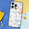 Retro Post Card Passport Stamps Phone Case For iPhone 16 15 13 12 11 14 17 Pro Max 13 mini 16 Plus 16e 17 Air Bumper Cover