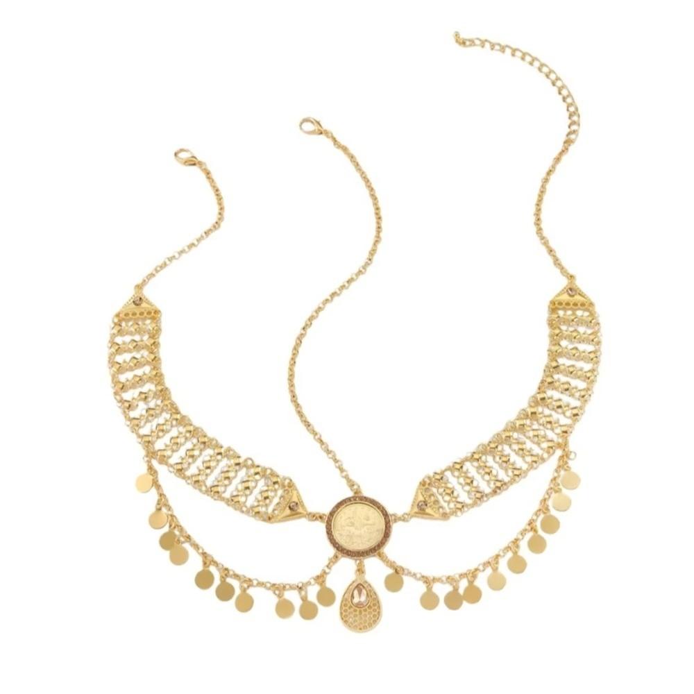 Gold Color Headdress Sequins Tassel Headband New Tassel Hair Jewelry Women Jewelry
