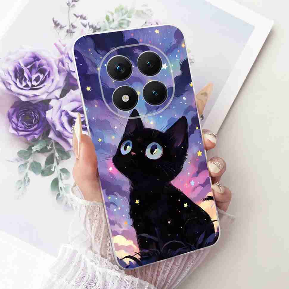 Для Xiaomi Redmi Note 15 Pro Plus ProPlus 5G Чехол Цветочный Мультяшный Чехол Мягкий Силиконовый Чехол Для Redmi Note 15 Pro+ Чехол