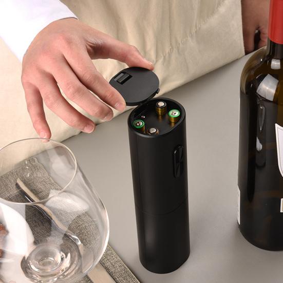 Легкая электрическая открывалка для вина, работающая на батарейках, быстрое и легкое удаление пробки, идеально подходит для любителей вина
