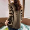 Suit Jacket Women Formal Blazer Coat Female Long Sleeve Single Button Straight Jacket Office Ladies Work Wear