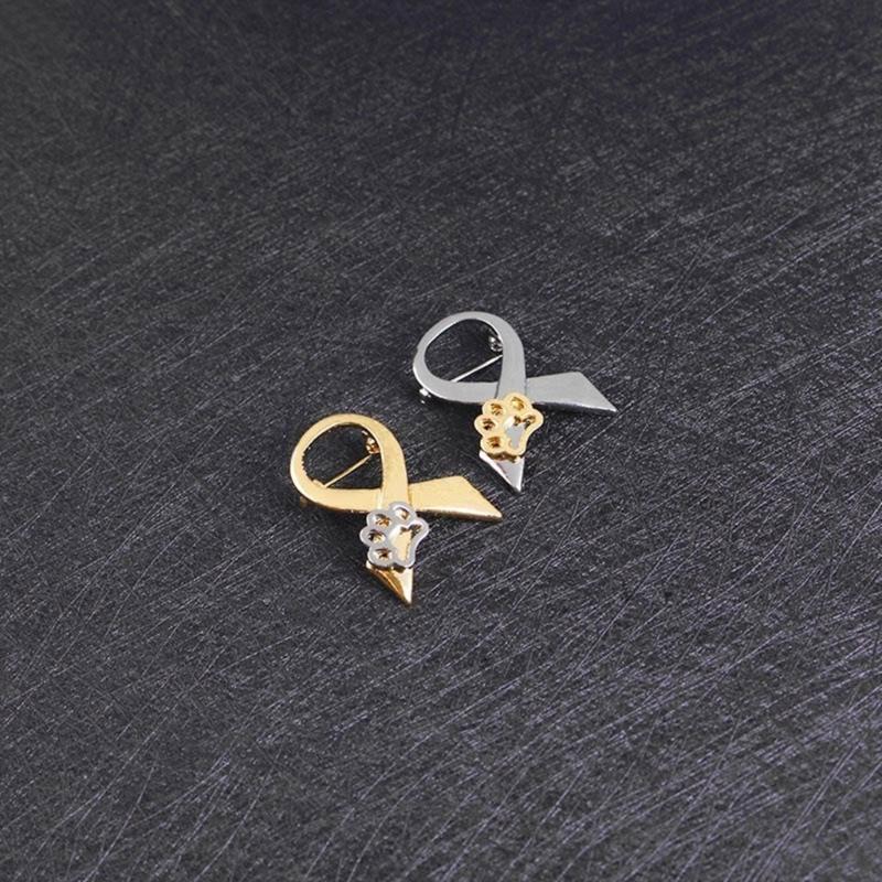 Colorful Pet Paw Print Bowknot Tie Brooch Unique Animal Ornament Pin Dog Paw Pattern Lapel Pin for Dog and Cat Lovers