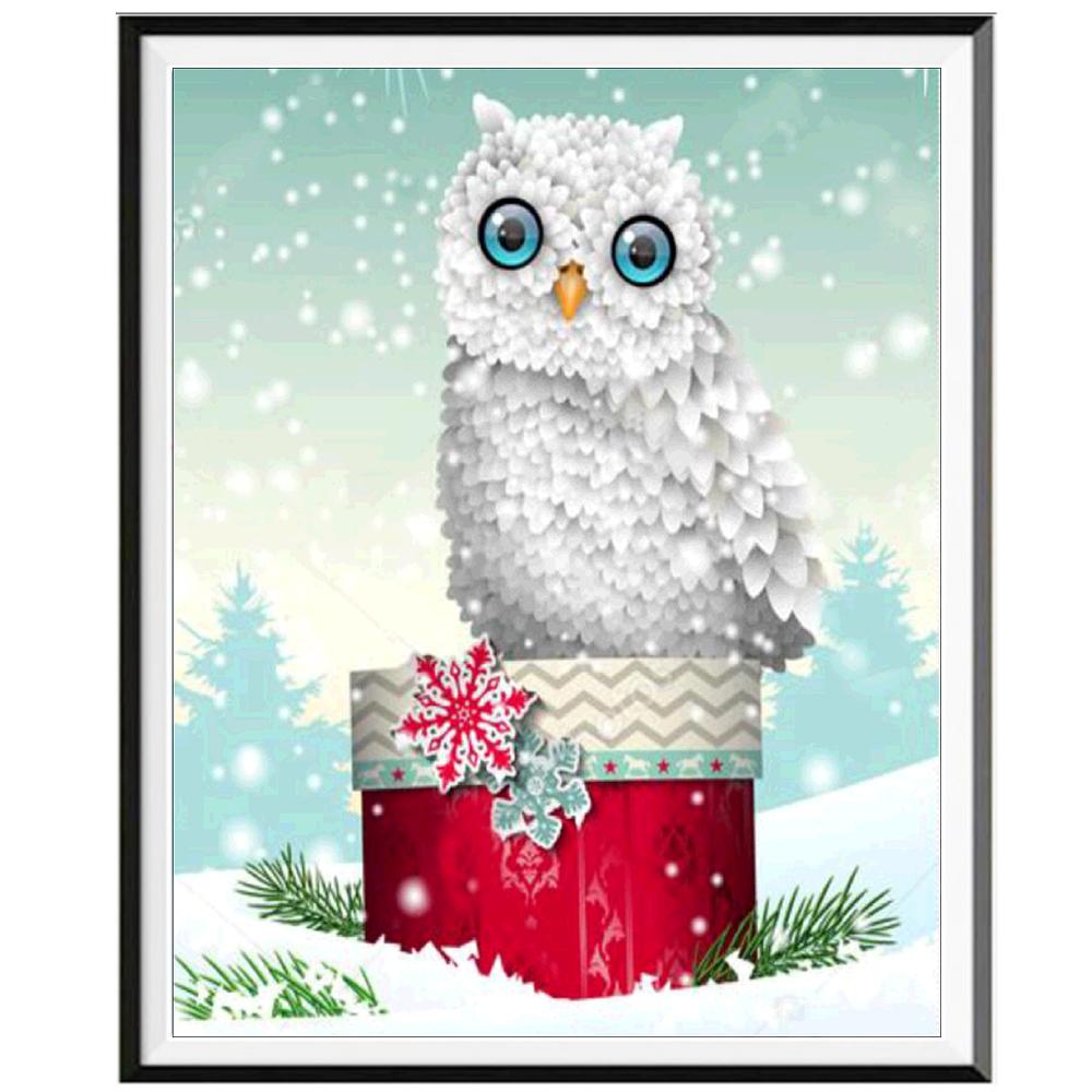 Animal 5D Diamond Painting Full Diamond Wolf Owl Tiger Round Diamond Mosaic Pattern Home Decoration Diy Handmade