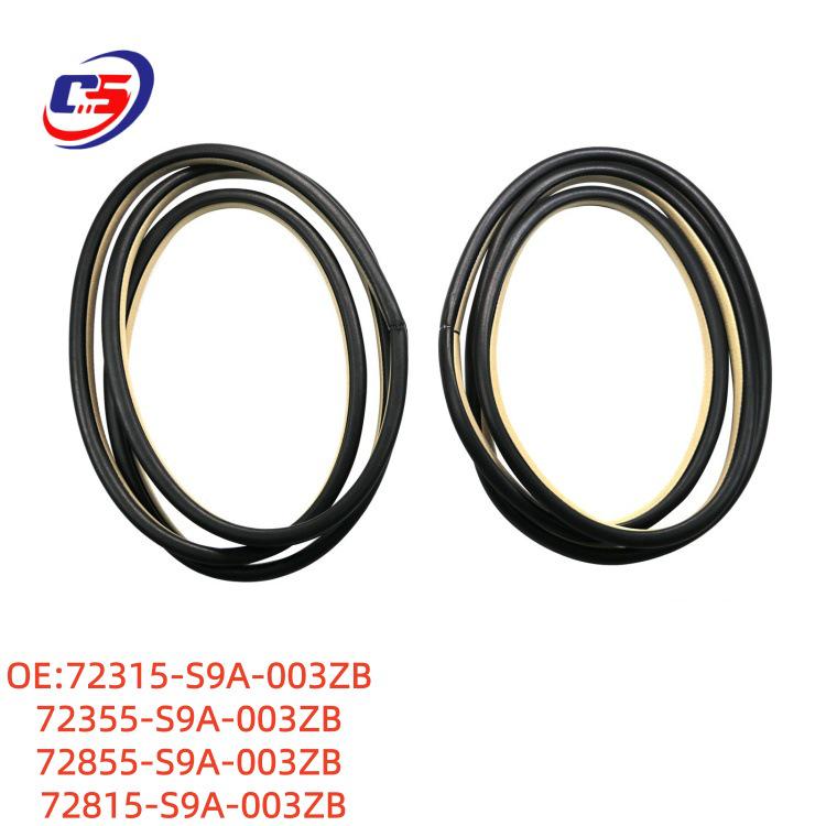 Honda Car Door Frame Sound Insulation Rubber Sealing Strip 72815-S9A-003ZB