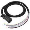 7 Way Trailer Plug Cable Cord Wire Harness Blade Molded Connector for RV Towbar Towing 2 Meter