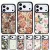 Винтажный чехол для телефона с цветами и листьями для iPhone 17 Air 16e 15 14 13 Pro Max Задняя крышка для 12 11 Pro Coque