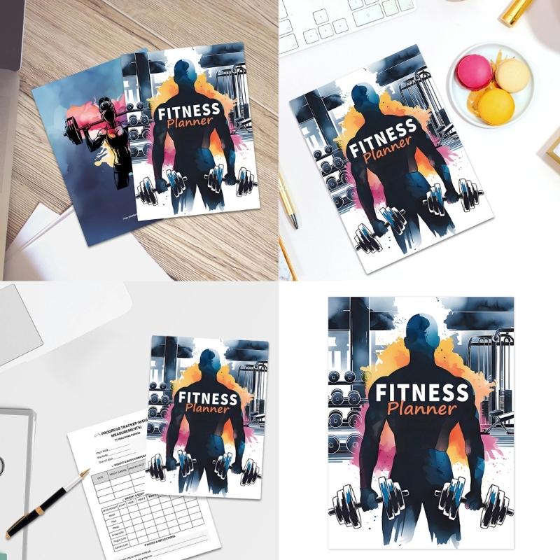 Portable Fitness Journal for Beginner and Enthusiasts to Track Progress and Adjust Plan