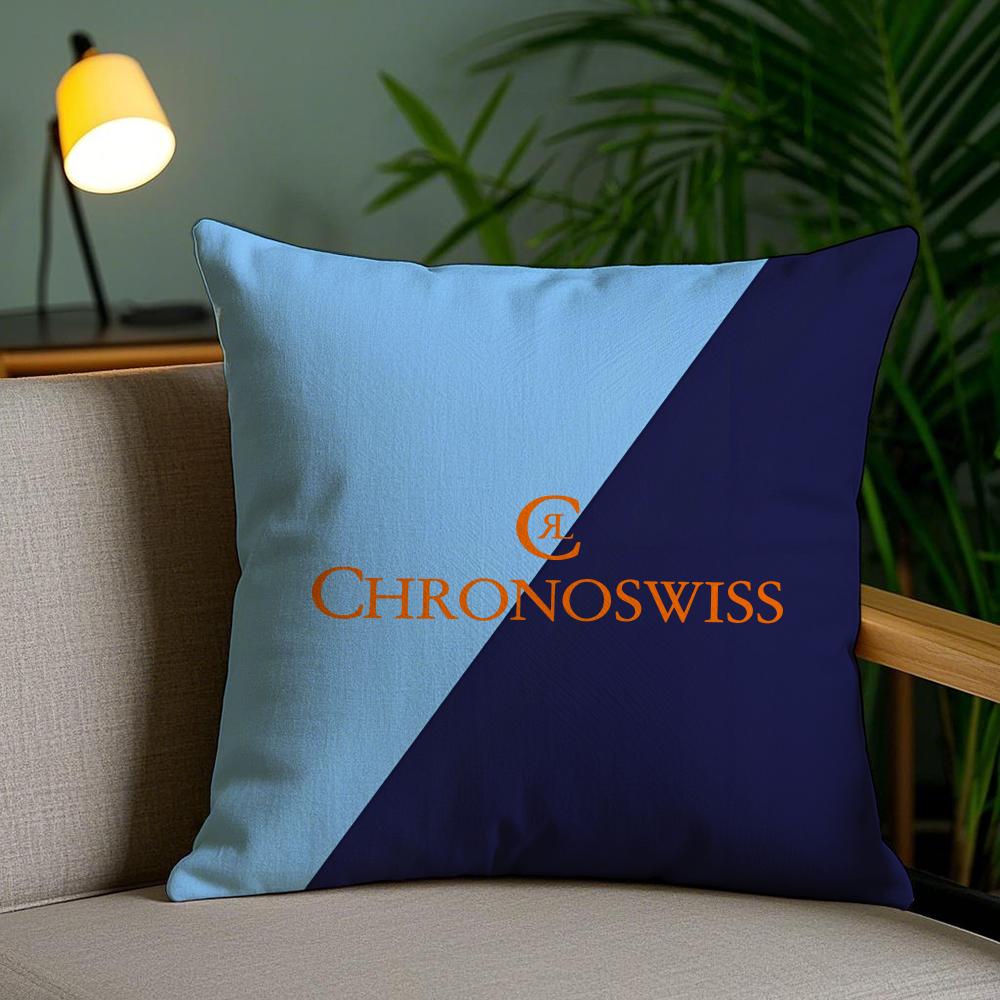 Роскошная наволочка C-Chronoswiss Cushion Cover из мягкого короткого плюша с двусторонней печатью для декора дома, стираемая в машине, подарок
