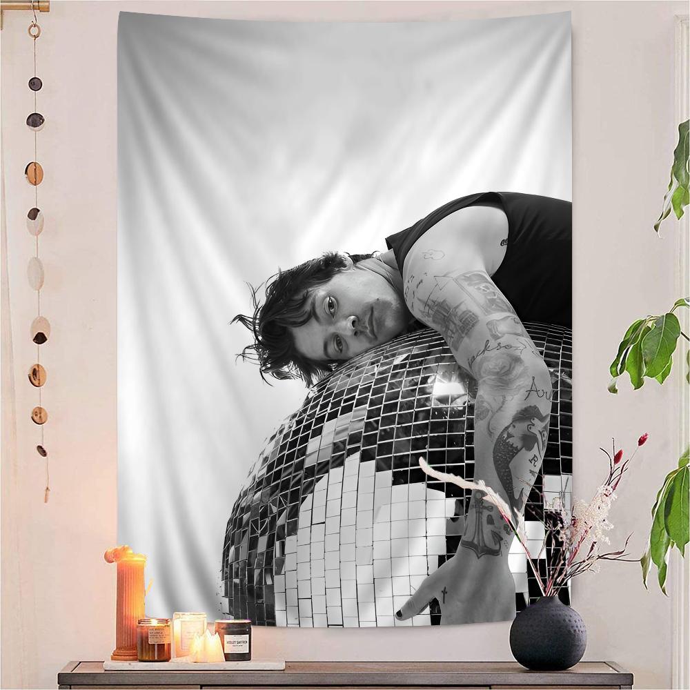 Певец HHarrys SStyles DIY Настенный Гобелен Хиппи Цветочные Настенные Ковры Декор для Общежития Настенное Искусство Декор