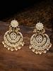 18K Gold Plated Alloy Kundan Stones Earrings For Women