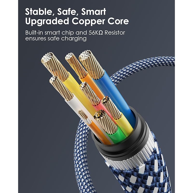 Magtame Usb C Cable Fast Charging Magnetic Attraction Prevents Tangling Type C Cable 60W/PD Compatible Shape Memory Usbc&usbc Cable Metal Connector