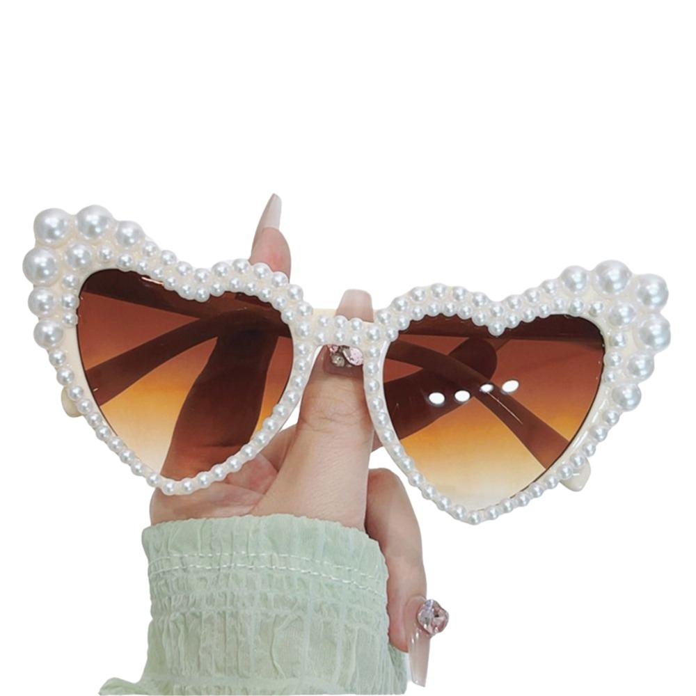 UV400 Protection Cat Eye Eyewear Heart-shaped Design Beach Party Sun Glasses  Outdoor Activities