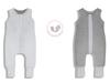 Reversible Sleeping Bag With Legs Xs (6-12 Months) Melange Grey