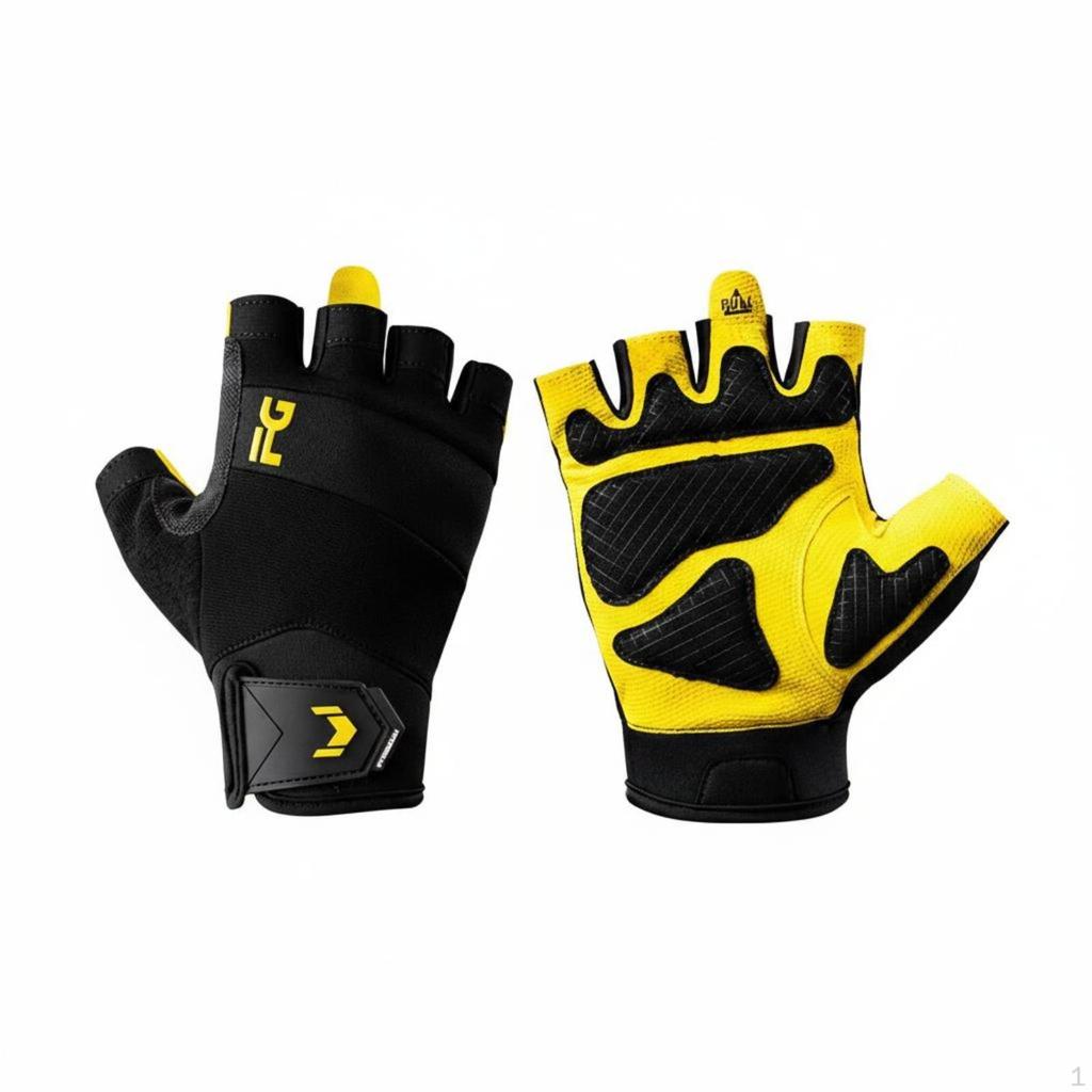 Weightlifting Gloves Sturdy Training Wrist Support Breathable for Weightlifters, Athletes,