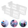 4pcs Storage Refrigerator Partition Board Retractable Fridge Divider Flexible   Shelf Organizer