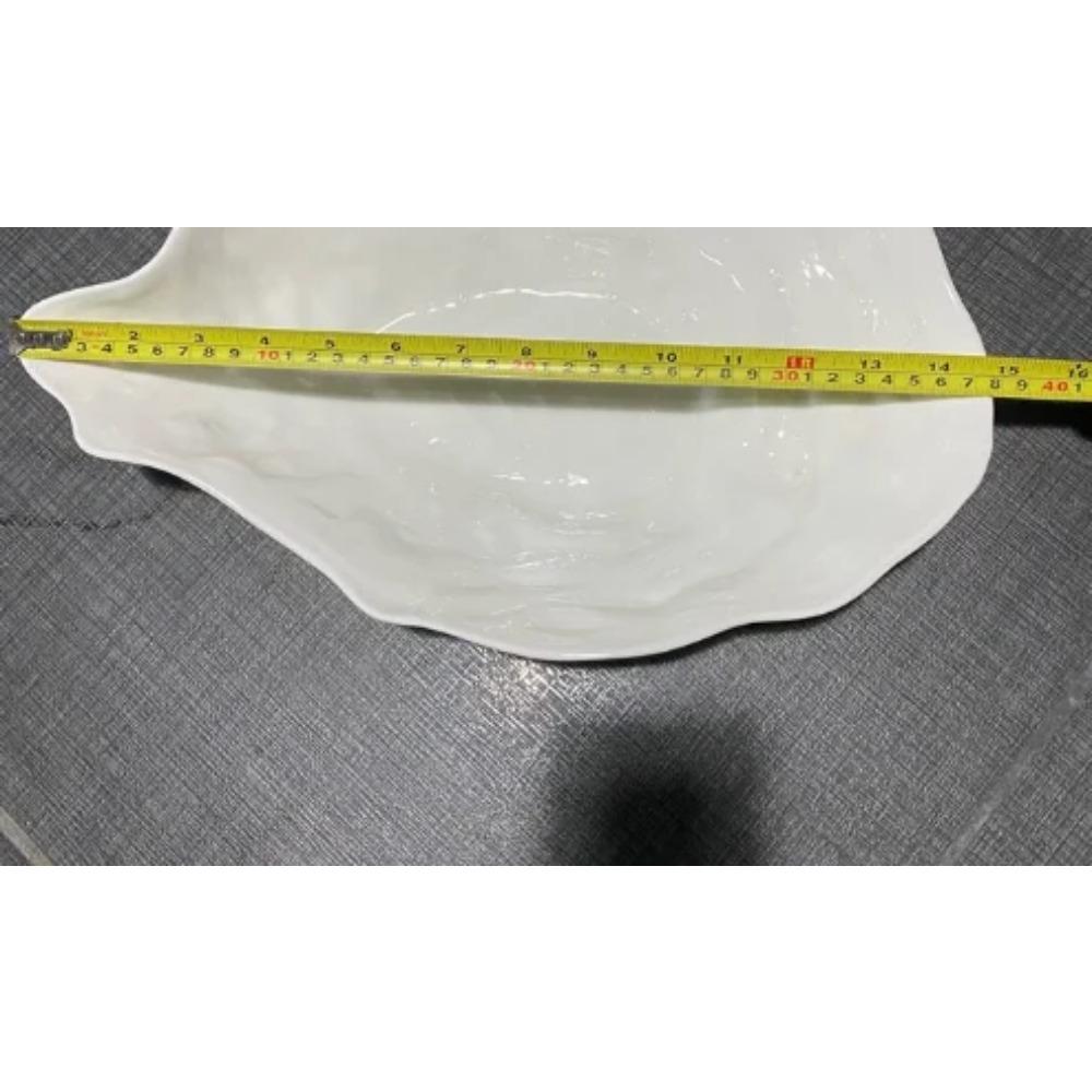 Белая керамическая миска Oyster Гостиничная посуда Обеденная тарелка Фруктовая тарелка Салатница Десертные миски Миски для смешивания холодных закусок Поднос для димсамов