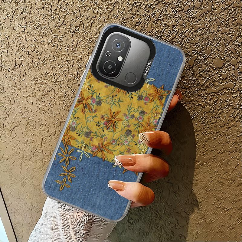 Retro Denim Pattern Soft Phone Case for Xiaomi Redmi 15C 15 14C 13C 12C Poco X5 X6 X7 Pro X3 F8 F7 Ultra M8 13 12 Cover Back She