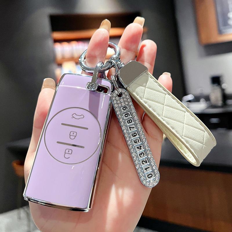 Чехол для ключа Chery Xingtu TX Tiggo 7 для 21 модели — высококачественный чехол с пряжкой для автомобилей Zhuifeng Lingyun Lanyue LX, 3X и 5X.