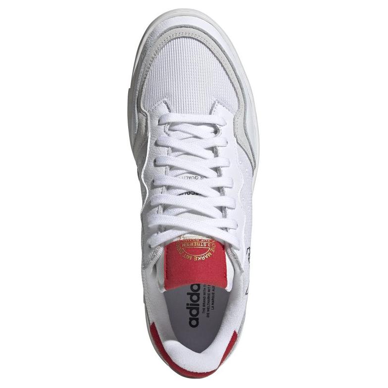 Adidas Supercourt White Scarlet Мужские кроссовки Cloud-White EF5881