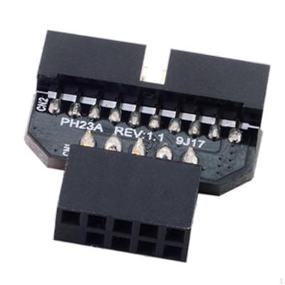 USB 2.0 9-контактный на 3.0 19-контактный Панельный Разъем-Переходник Скорость Передачи Данных 80 Мбит/с для